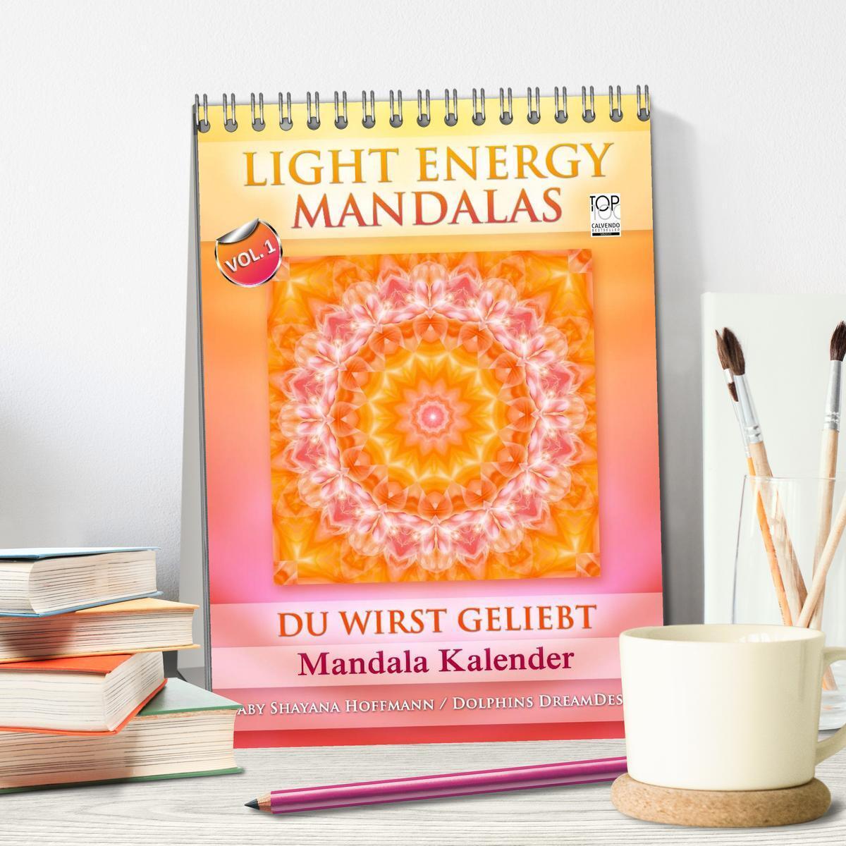 Bild: 9783457079515 | Light Energy Mandalas - Kalender - Vol. 1 (Tischkalender 2025 DIN...