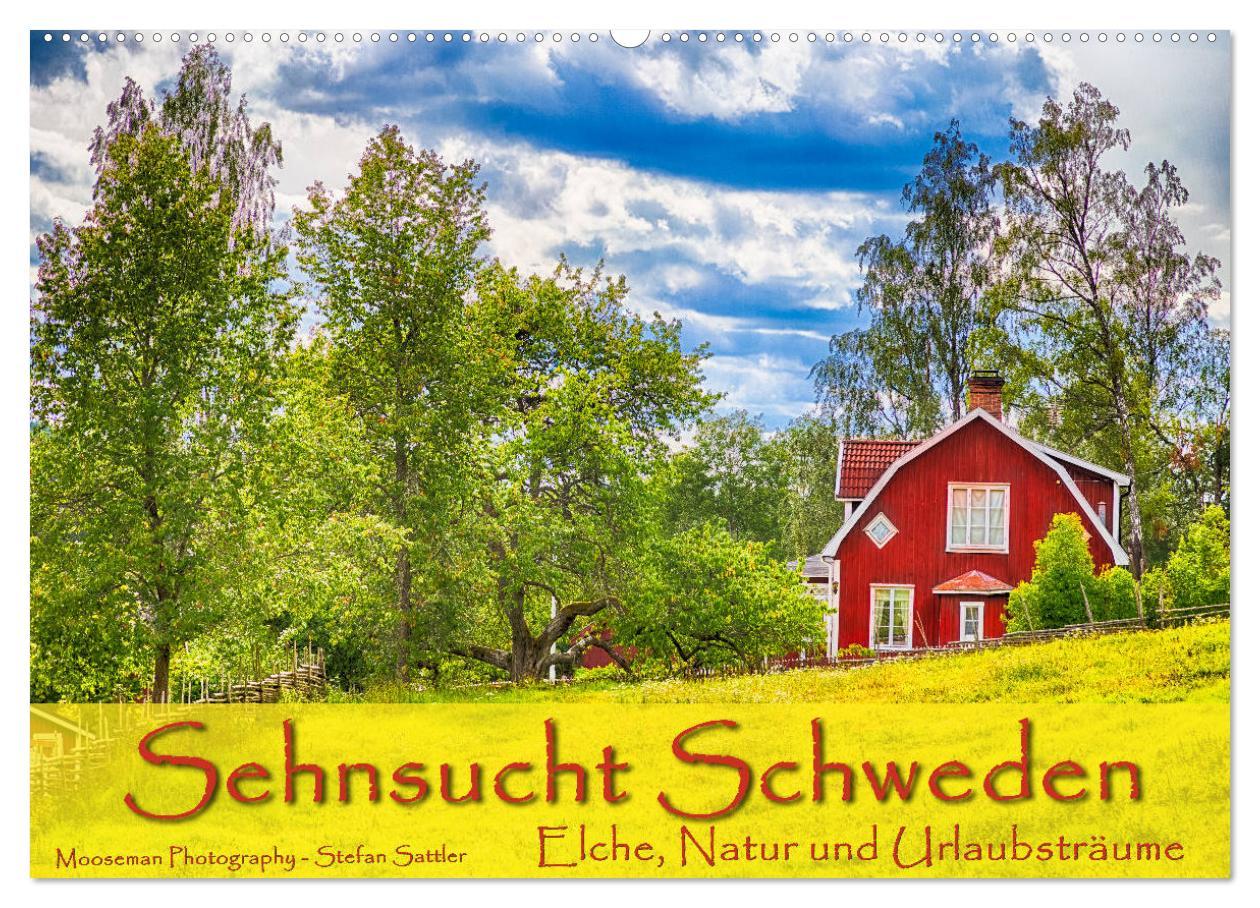 Cover: 9783435335534 | Sehnsucht Schweden - Elche, Natur und Urlaubsträume (Wandkalender...