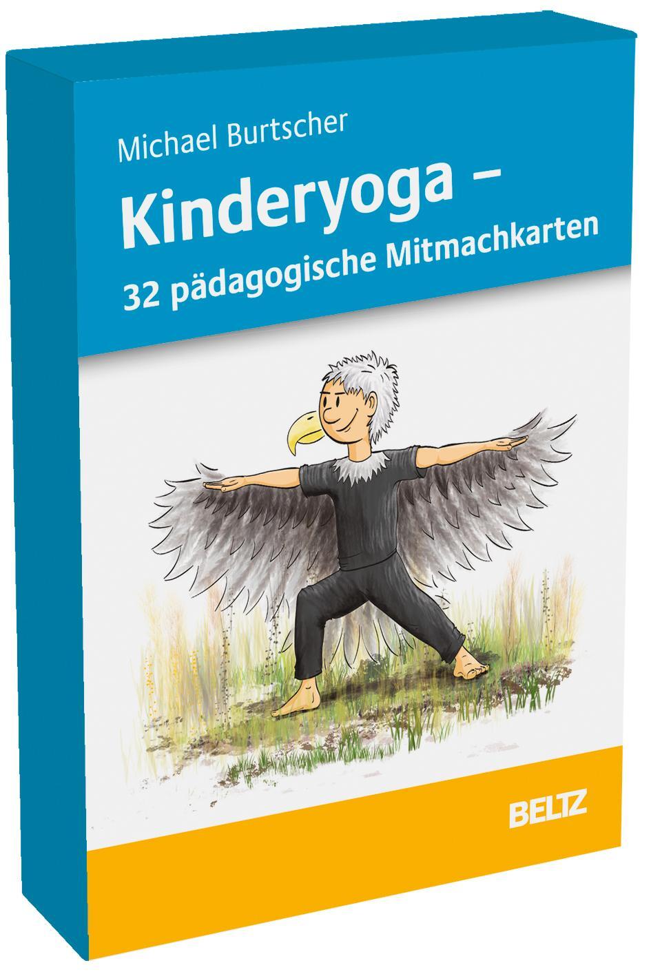 Cover: 4019172200299 | Kinderyoga - 32 pädagogische Mitmachkarten | Michael Burtscher | Box