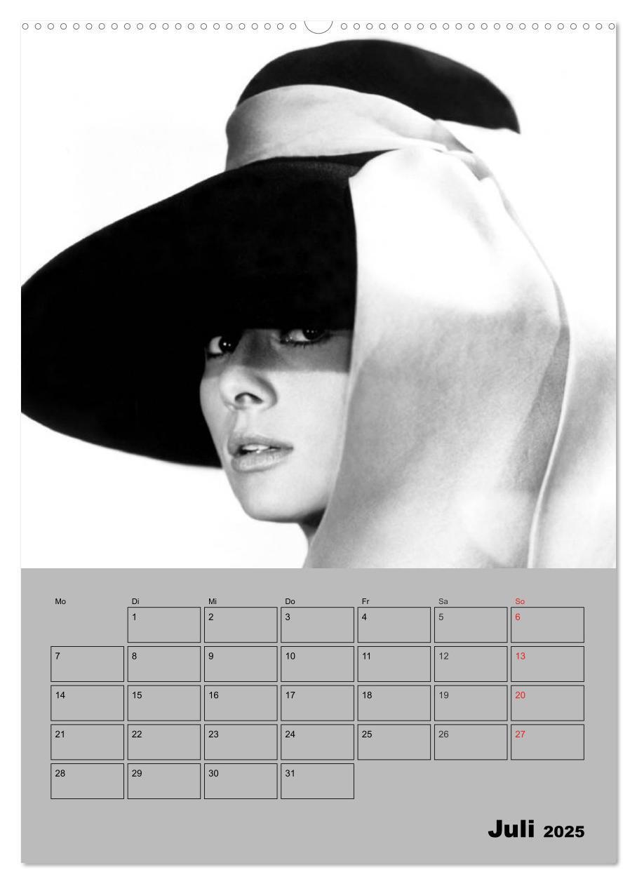 Bild: 9783457007112 | Hollywood-Diva. Audrey Hepburn (hochwertiger Premium Wandkalender...