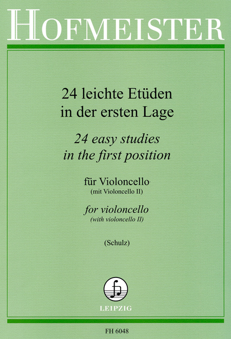 Cover: 9790203460480 | 24 leichte Etüden in der ersten Lage für Violoncello mit Begleitung...