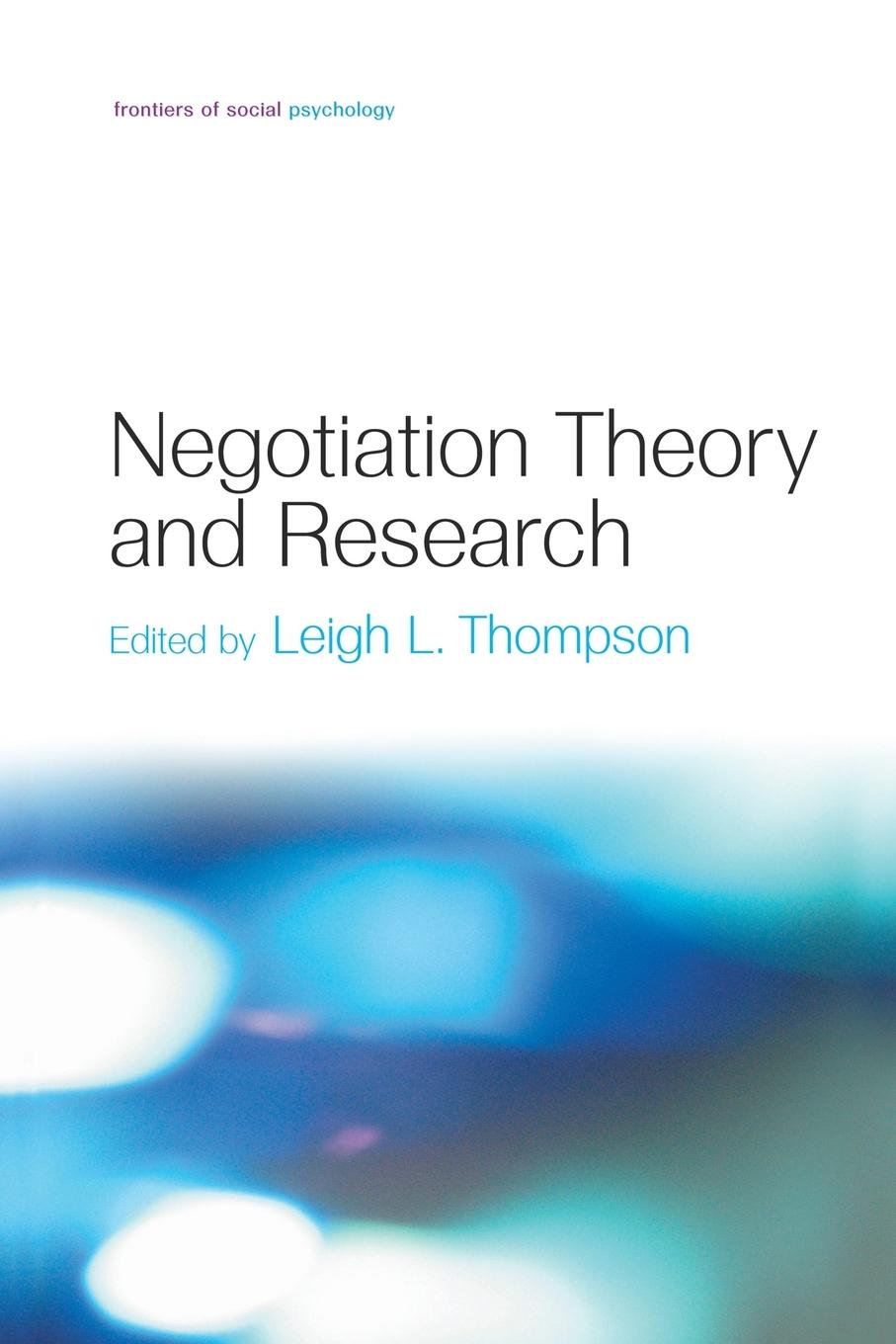 Cover: 9781138006089 | Negotiation Theory and Research | Leigh L. Thompson | Taschenbuch