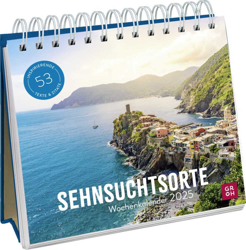 Cover: 4036442012024 | Wochenkalender 2025: Sehnsuchtsorte | Kathrin Schmoll | Kalender