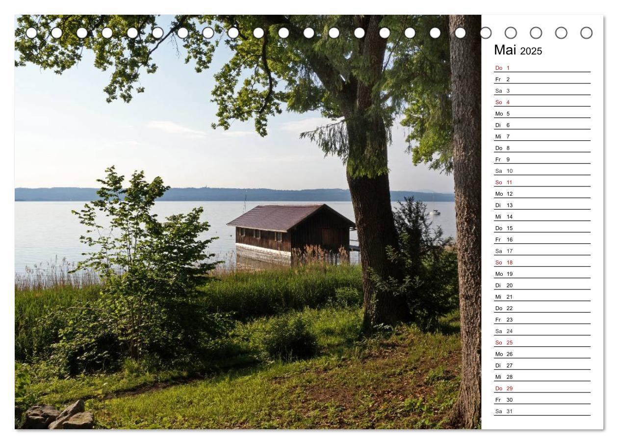 Bild: 9783435513918 | Seestärke - Der Ammersee (Tischkalender 2025 DIN A5 quer), CALVENDO...