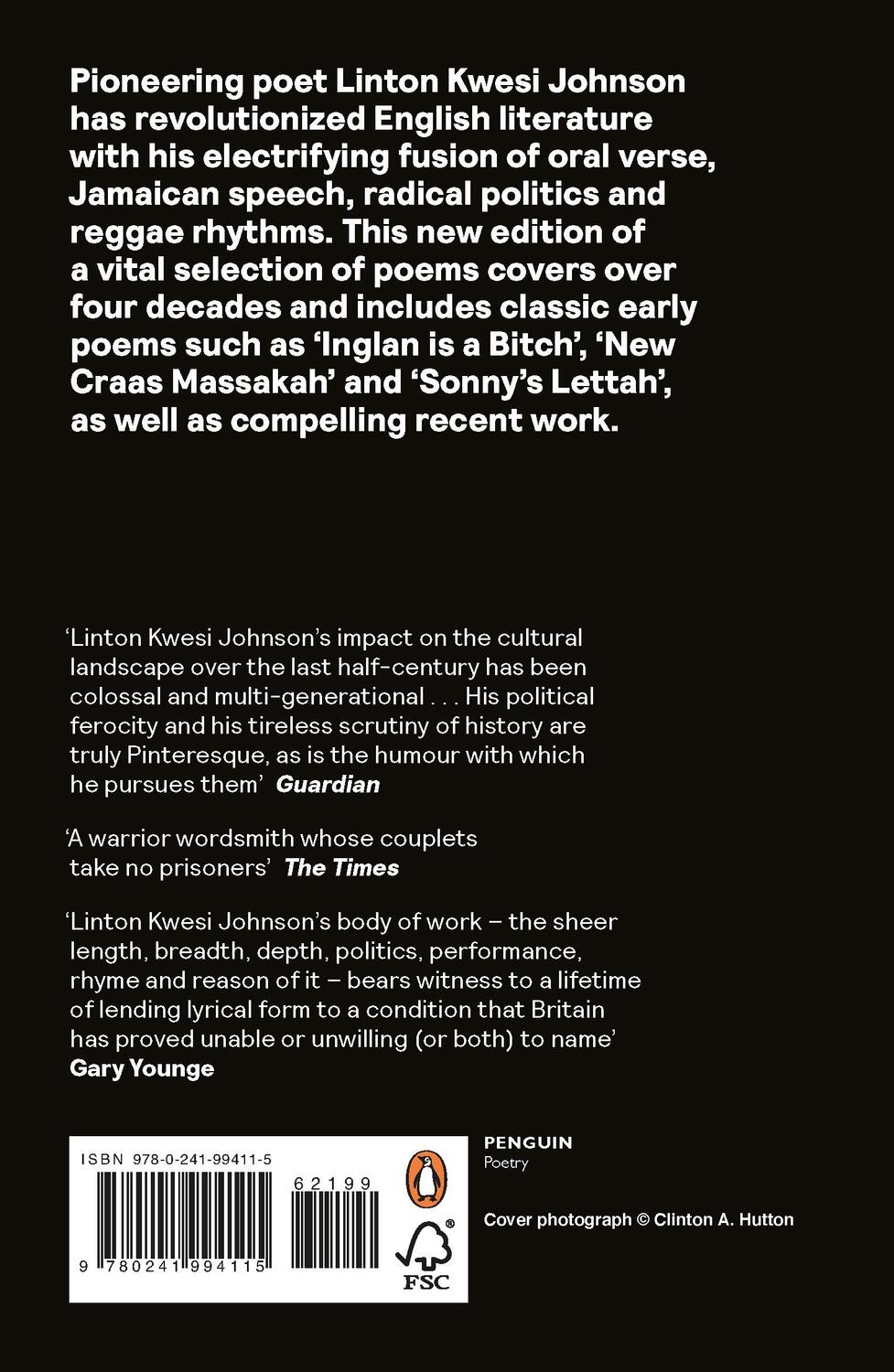 Rückseite: 9780241994115 | Selected Poems | Linton Kwesi Johnson | Taschenbuch | Englisch | 2022