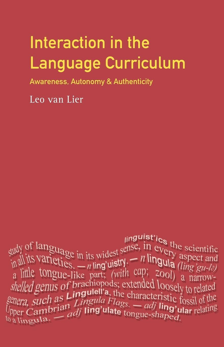 Cover: 9780582248793 | Interaction in the Language Curriculum | Leo Van Lier | Taschenbuch