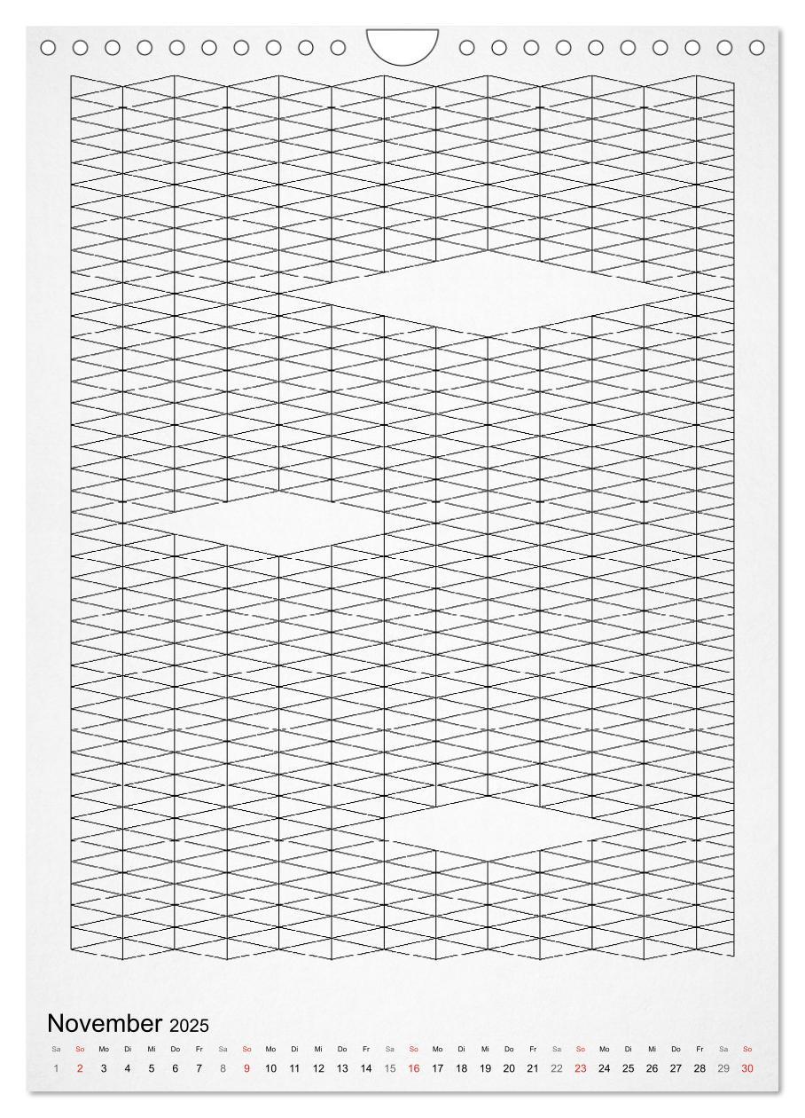 Bild: 9783457020128 | Geometric Graphik Art (Wandkalender 2025 DIN A4 hoch), CALVENDO...