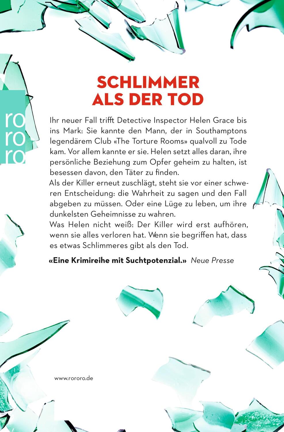 Rückseite: 9783499290497 | D.I. Helen Grace: Letzter Schmerz | Matthew J. Arlidge | Taschenbuch