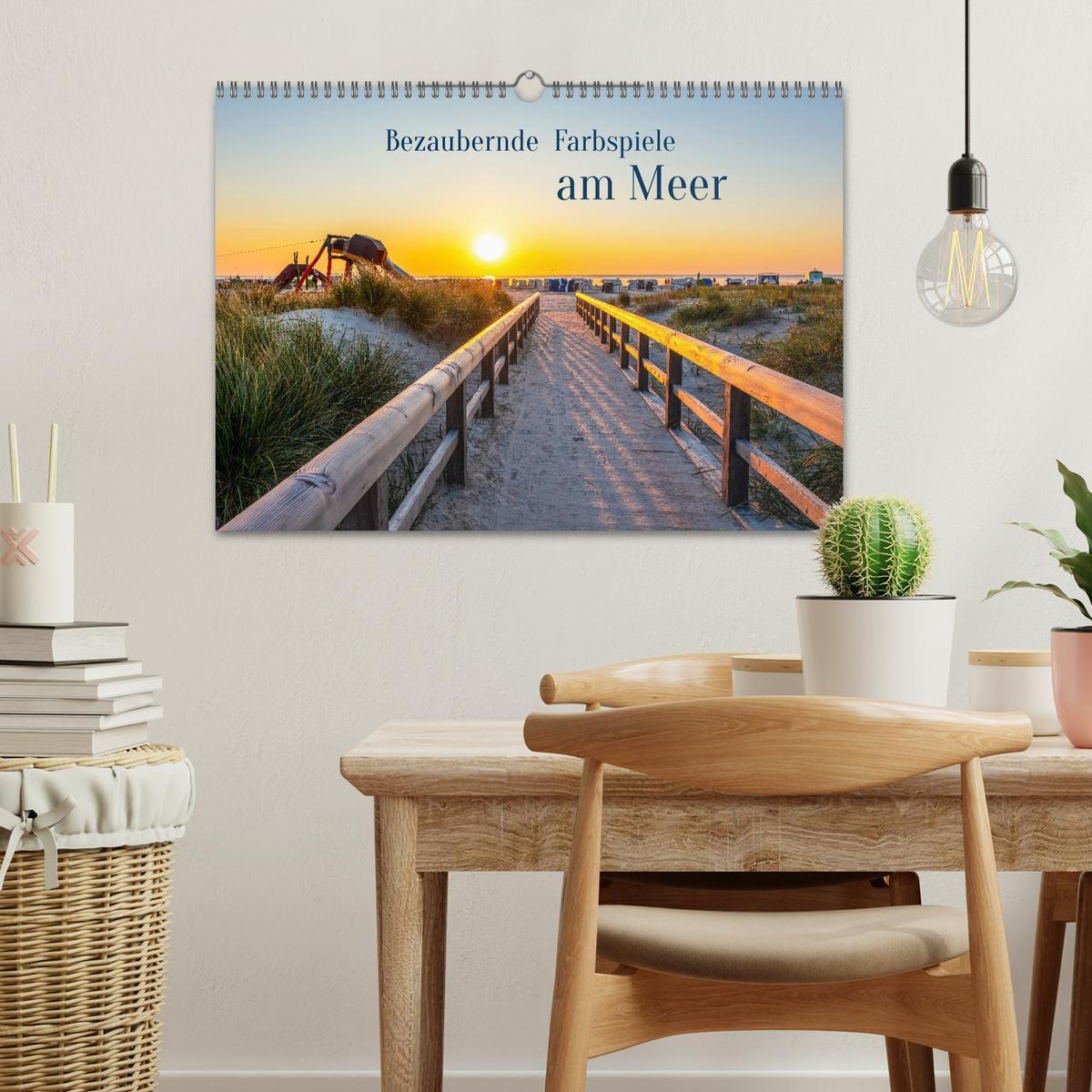 Bild: 9783383785597 | Bezaubernde Farbspiele am Meer (Wandkalender 2025 DIN A3 quer),...