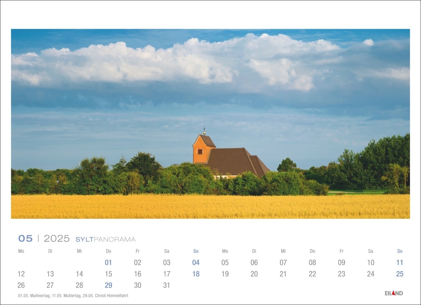 Bild: 9783964023384 | Sylt Panorama Postkartenkalender 2025 - Hans Jessel | Hans Jessel