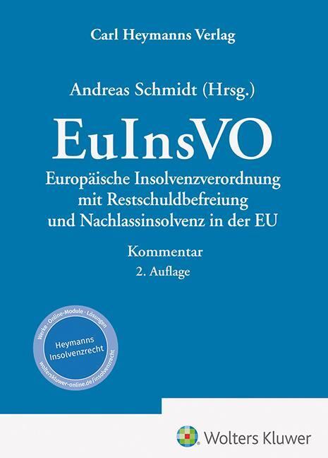 Cover: 9783452302991 | EuInsVO - Kommentar | Andreas Schmidt | Buch | 680 S. | Deutsch | 2023