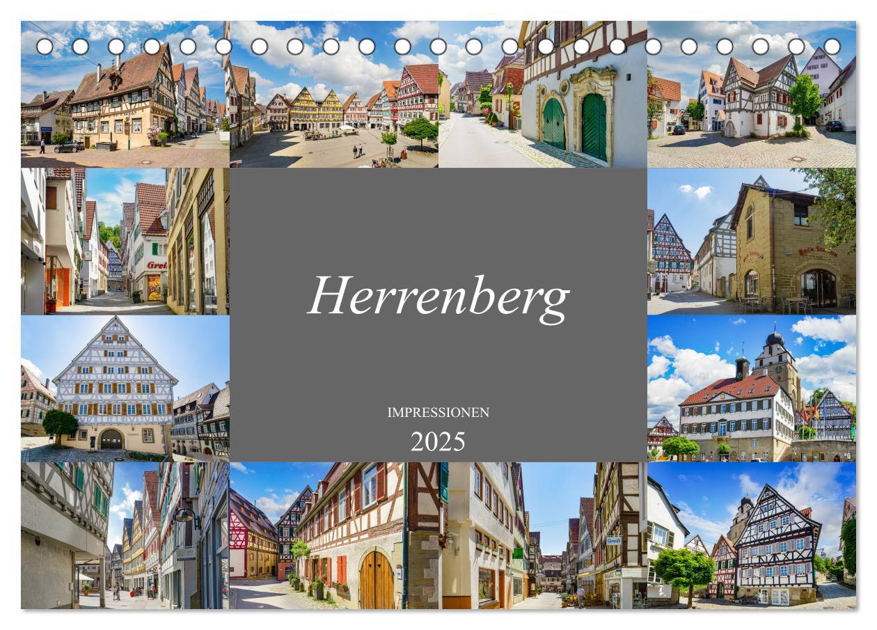 Cover: 9783435052400 | Herrenberg Impressionen (Tischkalender 2025 DIN A5 quer), CALVENDO...