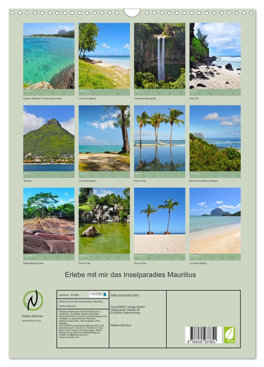 Bild: 9783435937851 | Erlebe mit mir das Inselparadies Mauritius (Wandkalender 2025 DIN...