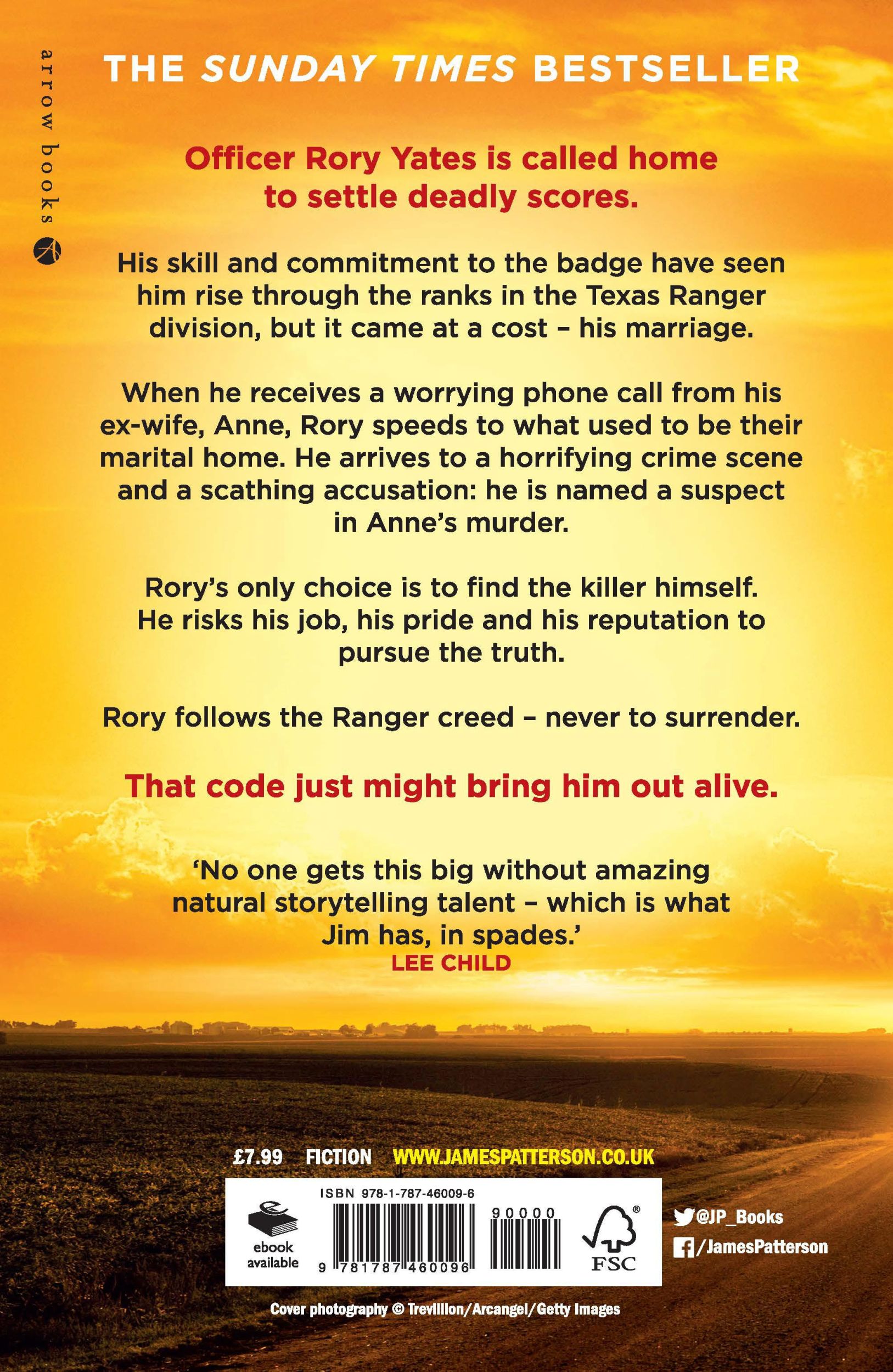 Rückseite: 9781787460096 | Texas Ranger | One shot to clear his name... | James Patterson | Buch