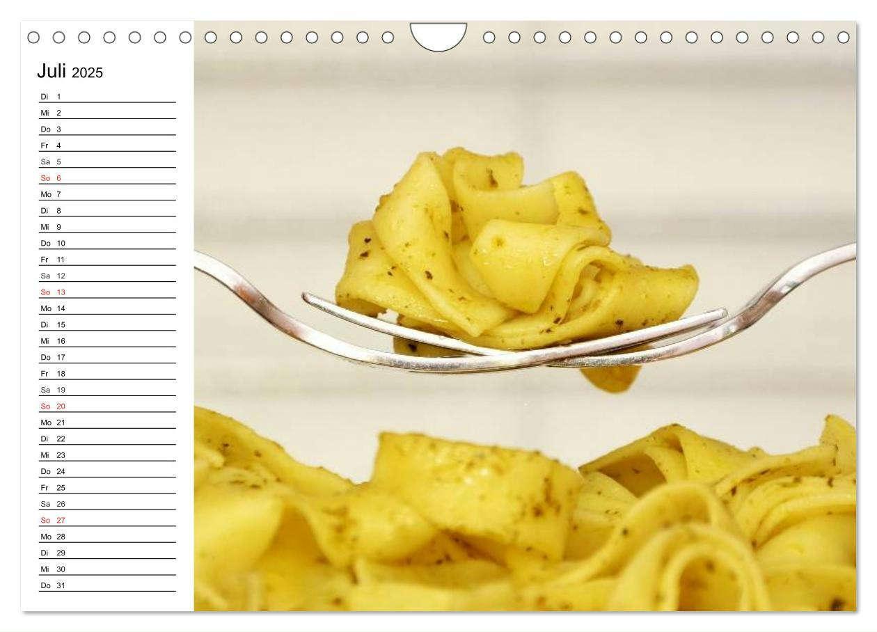 Bild: 9783435505739 | Heute gibt es Nudeln! Basta! Pasta-Impressionen (Wandkalender 2025...