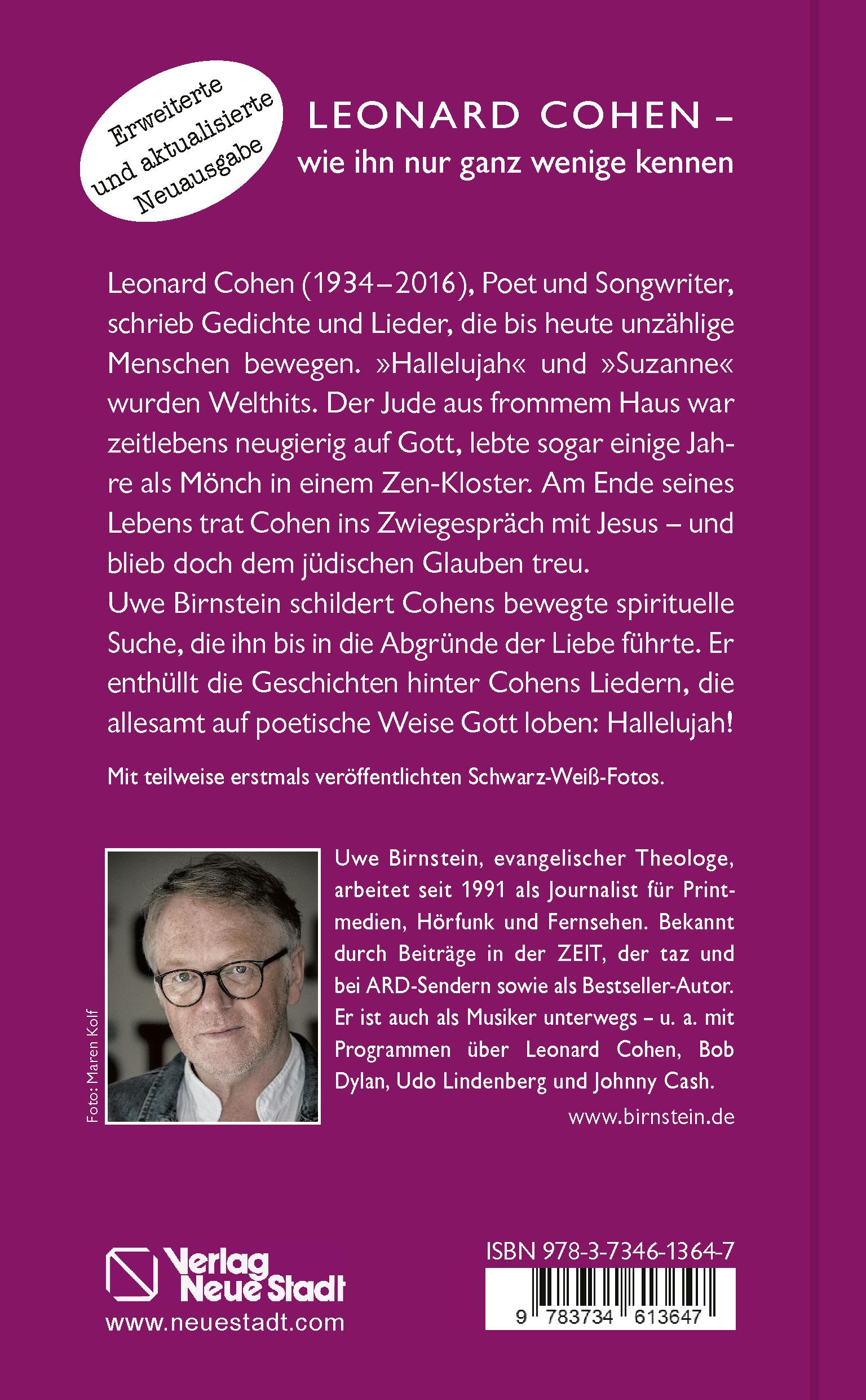 Rückseite: 9783734613647 | 'Hallelujah', Leonard Cohen! | Uwe Birnstein | Buch | 144 S. | Deutsch