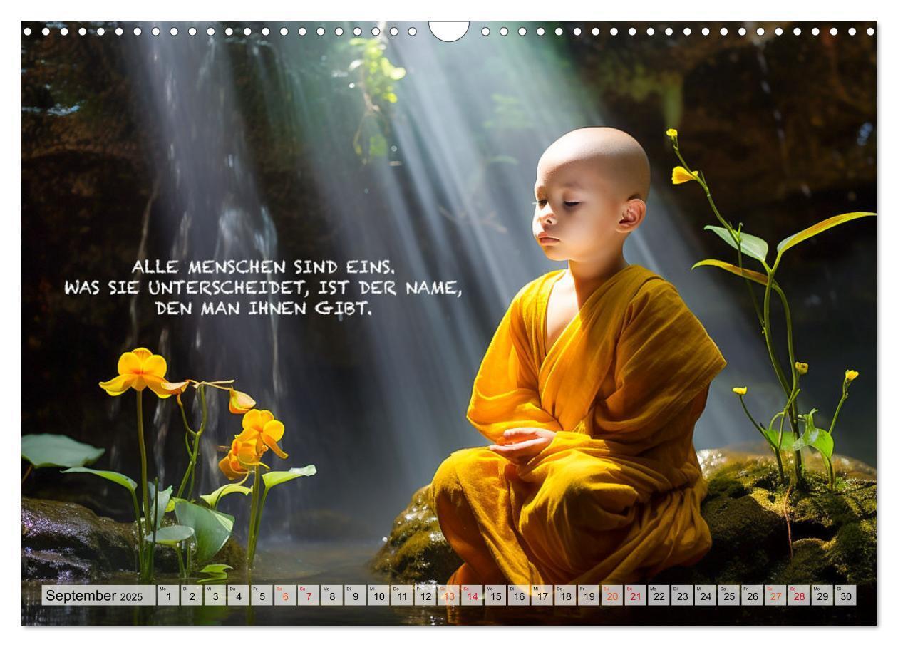 Bild: 9783383775031 | Buddhistische Sprüche (Wandkalender 2025 DIN A3 quer), CALVENDO...