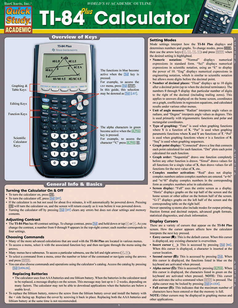 Cover: 9781423221654 | Ti 84 Plus Calculator | Ken Yablonsky | Broschüre | Pamphlet | 2024