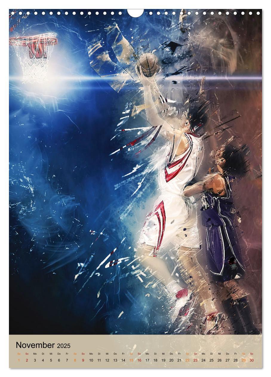 Bild: 9783435929429 | Basketball spektakulär (Wandkalender 2025 DIN A3 hoch), CALVENDO...