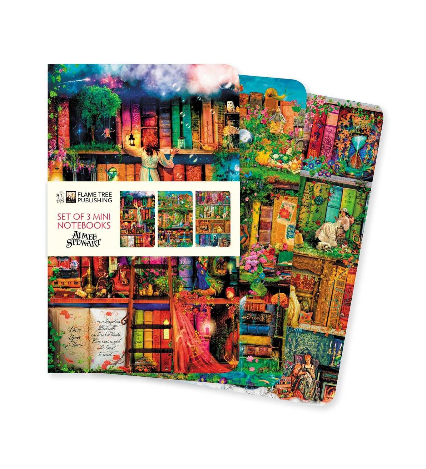 Cover: 9781839648519 | Aimee Stewart Set of 3 Mini Notebooks | Flame Tree Publishing | Buch