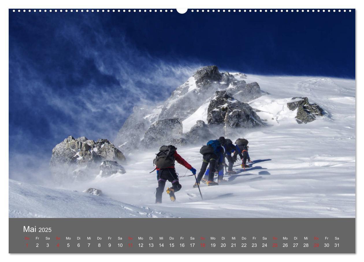 Bild: 9783435294091 | Bergsteigen - Extremsport am Limit (Wandkalender 2025 DIN A2 quer),...