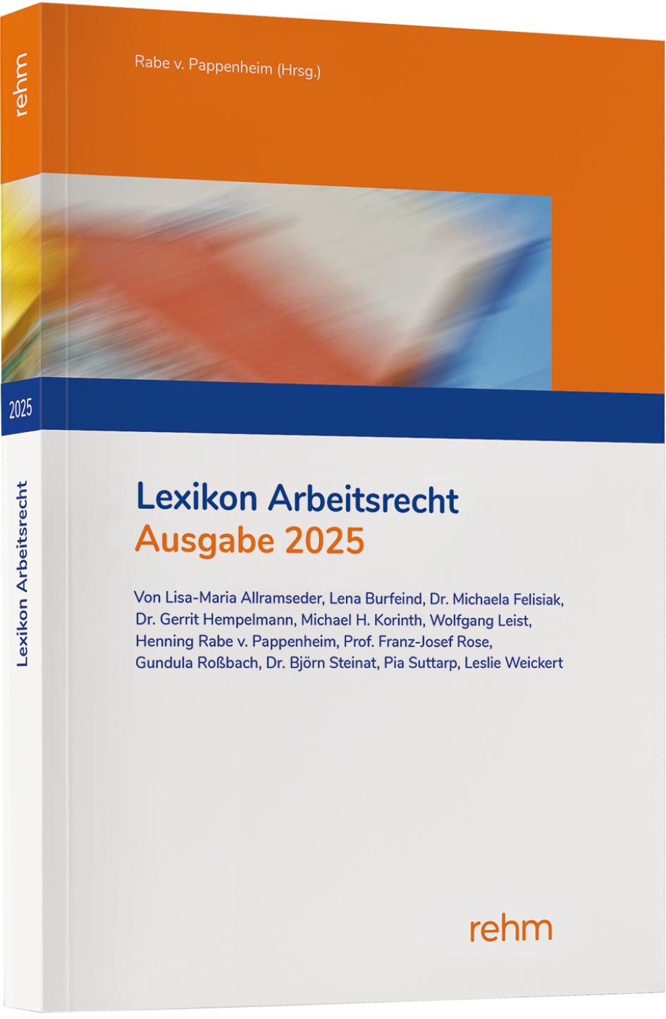 Cover: 9783807328997 | Lexikon Arbeitsrecht 2025 | Lisa-Maria Allramseder (u. a.) | Buch