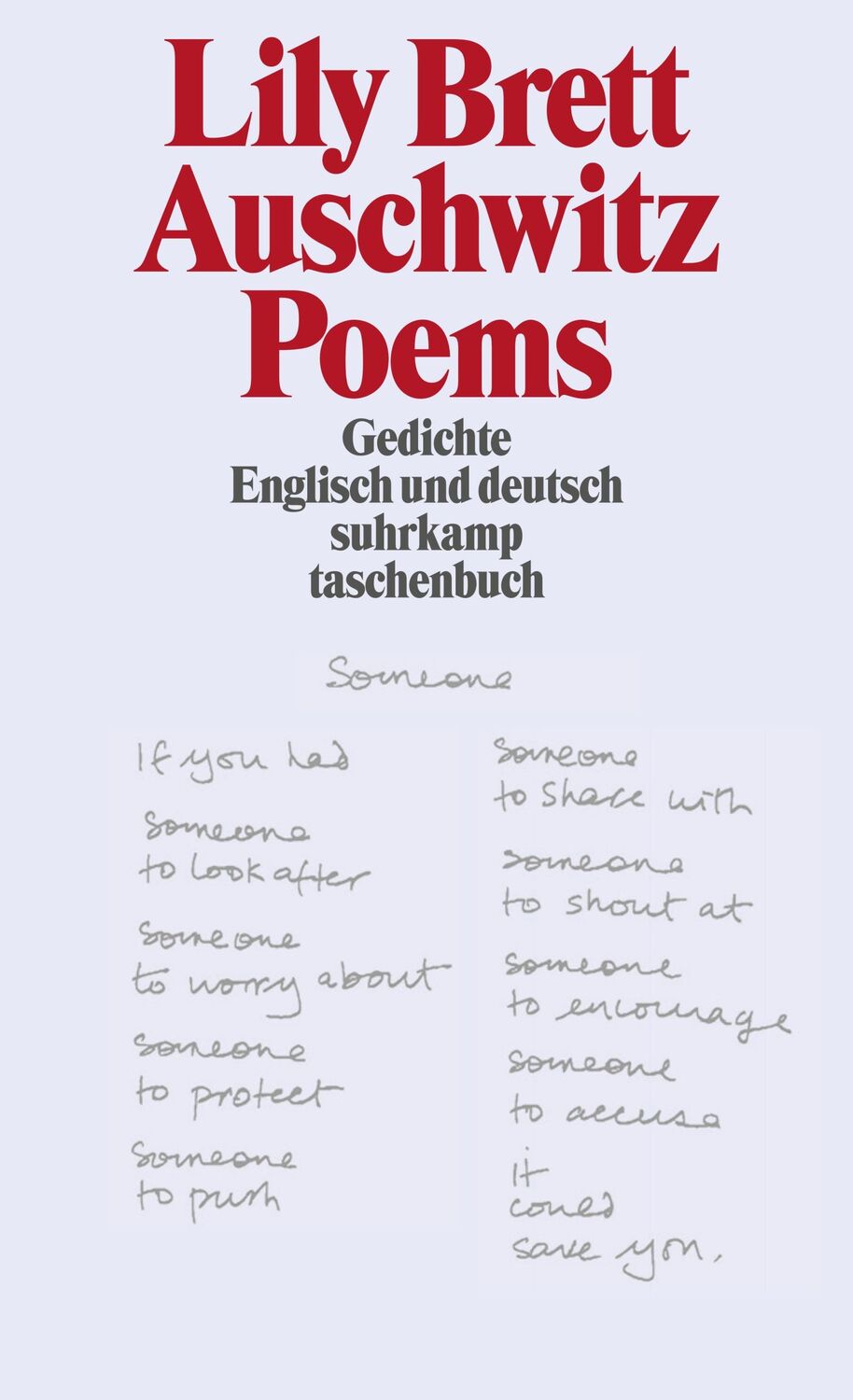 Cover: 9783518456057 | Auschwitz Poems | Gedichte | Lily Brett | Taschenbuch | 178 S. | 2004