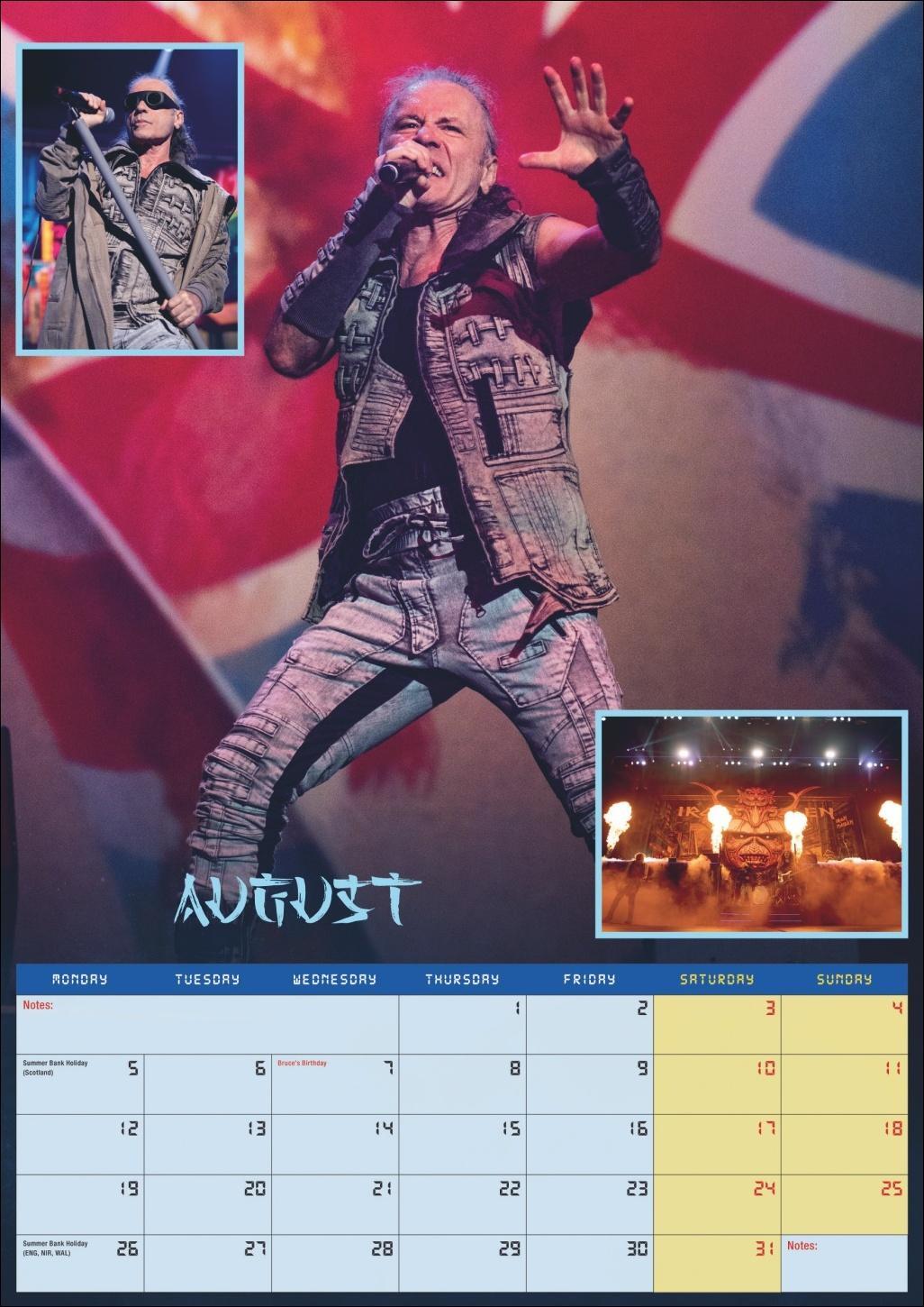 Bild: 9783840196744 | Iron Maiden Posterkalender 2025 | Kalender | Danilo | Spiralbindung