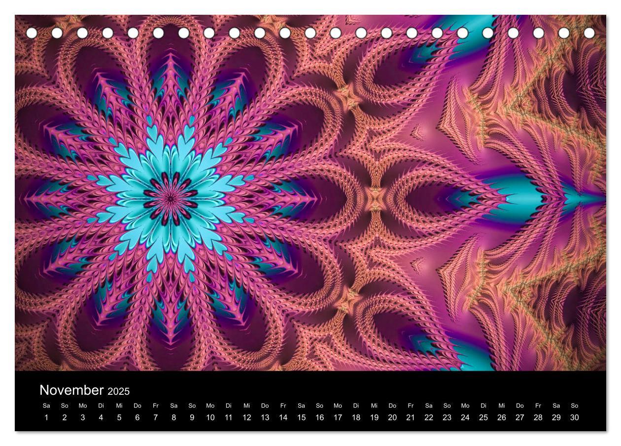 Bild: 9783435390687 | mandala-art (Tischkalender 2025 DIN A5 quer), CALVENDO Monatskalender