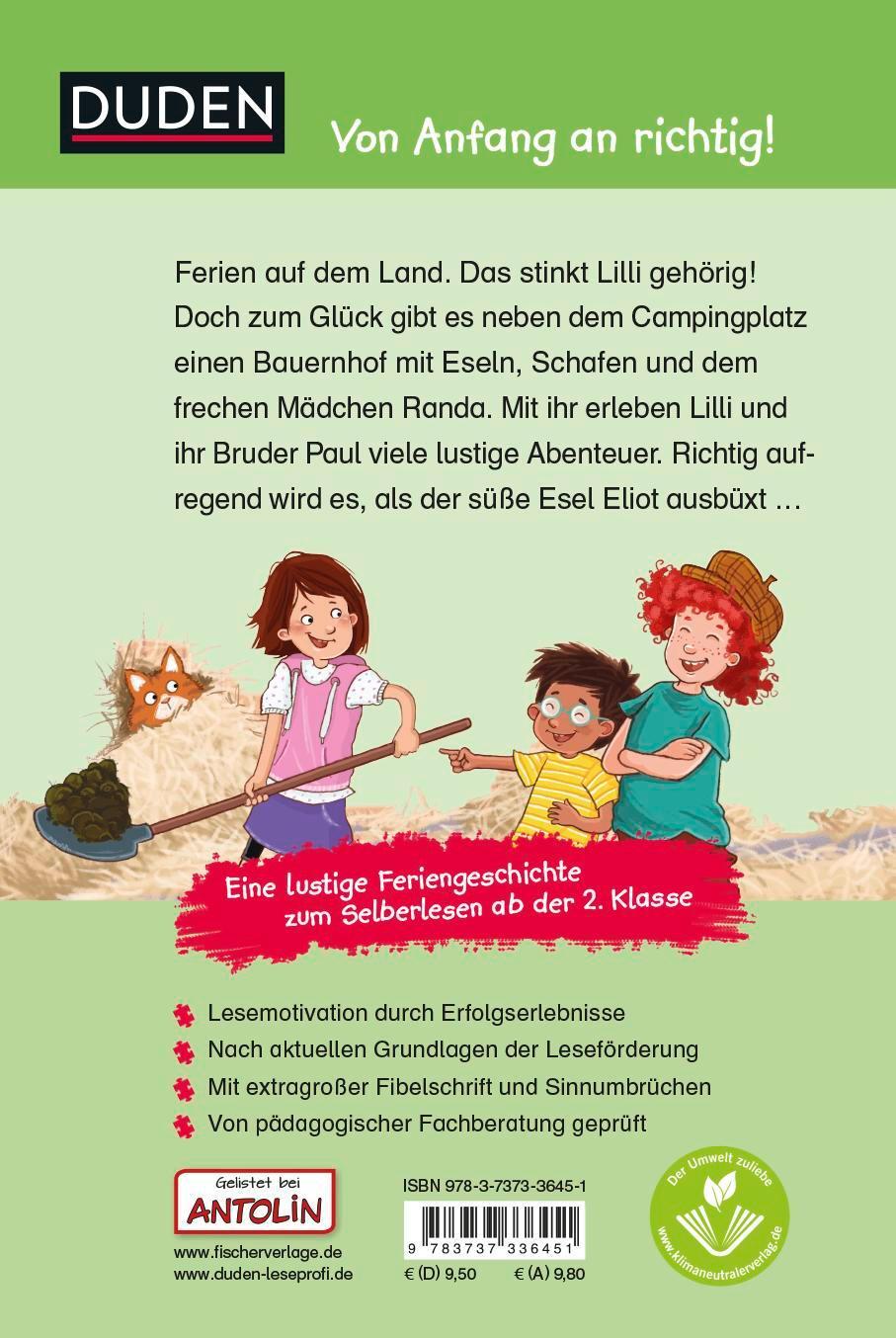 Rückseite: 9783737336451 | Duden Leseprofi - Schrecklich schöne Ferien, 2. Klasse | Eckert | Buch