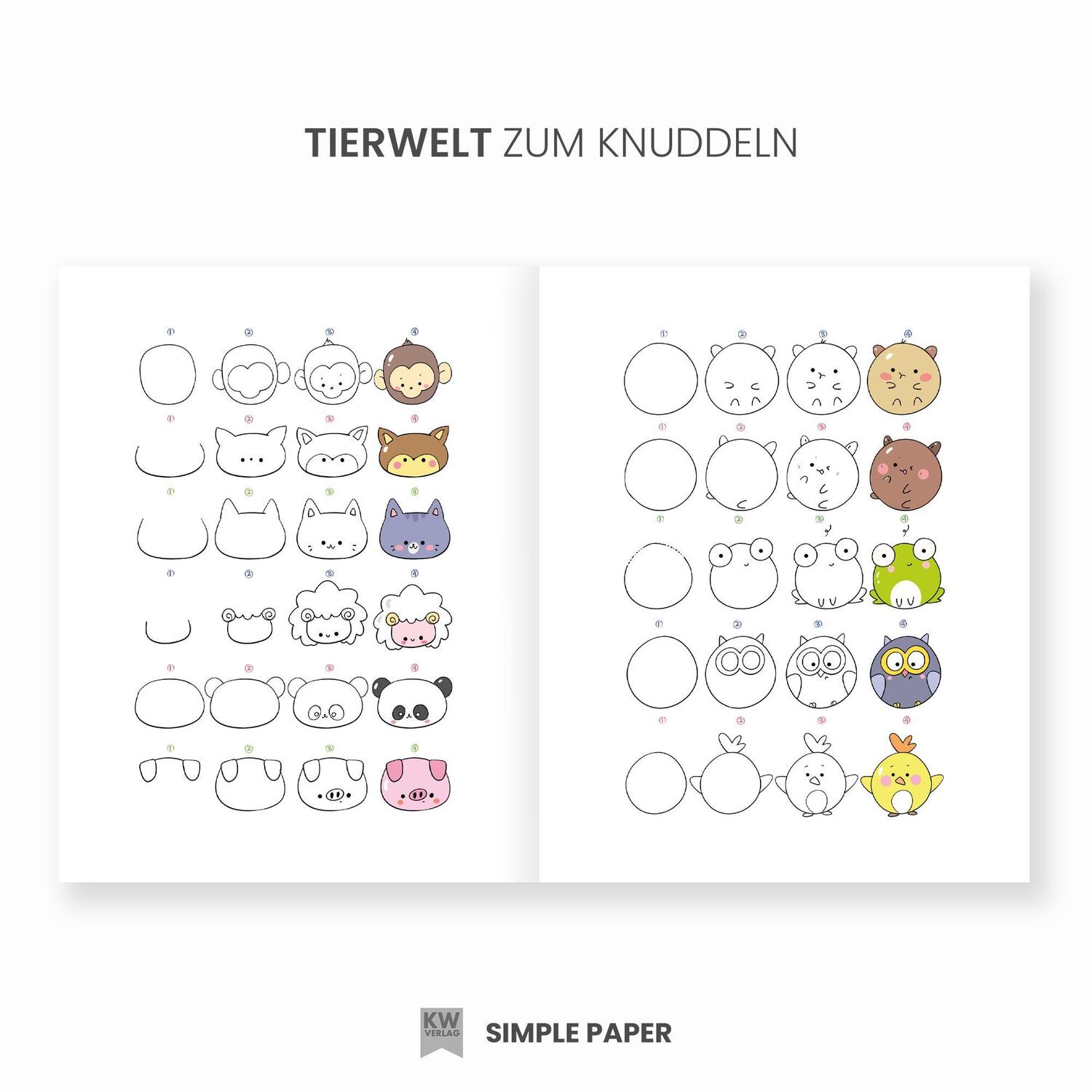 Bild: 9783982480763 | Kawaii zeichnen lernen - 400+ süße Sachen und Dinge | SimplePaper