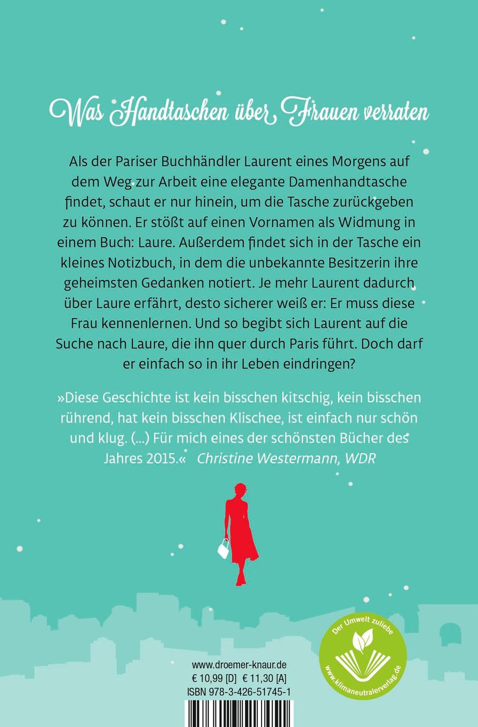 Rückseite: 9783426517451 | Liebe mit zwei Unbekannten | Antoine Laurain | Taschenbuch | 240 S.