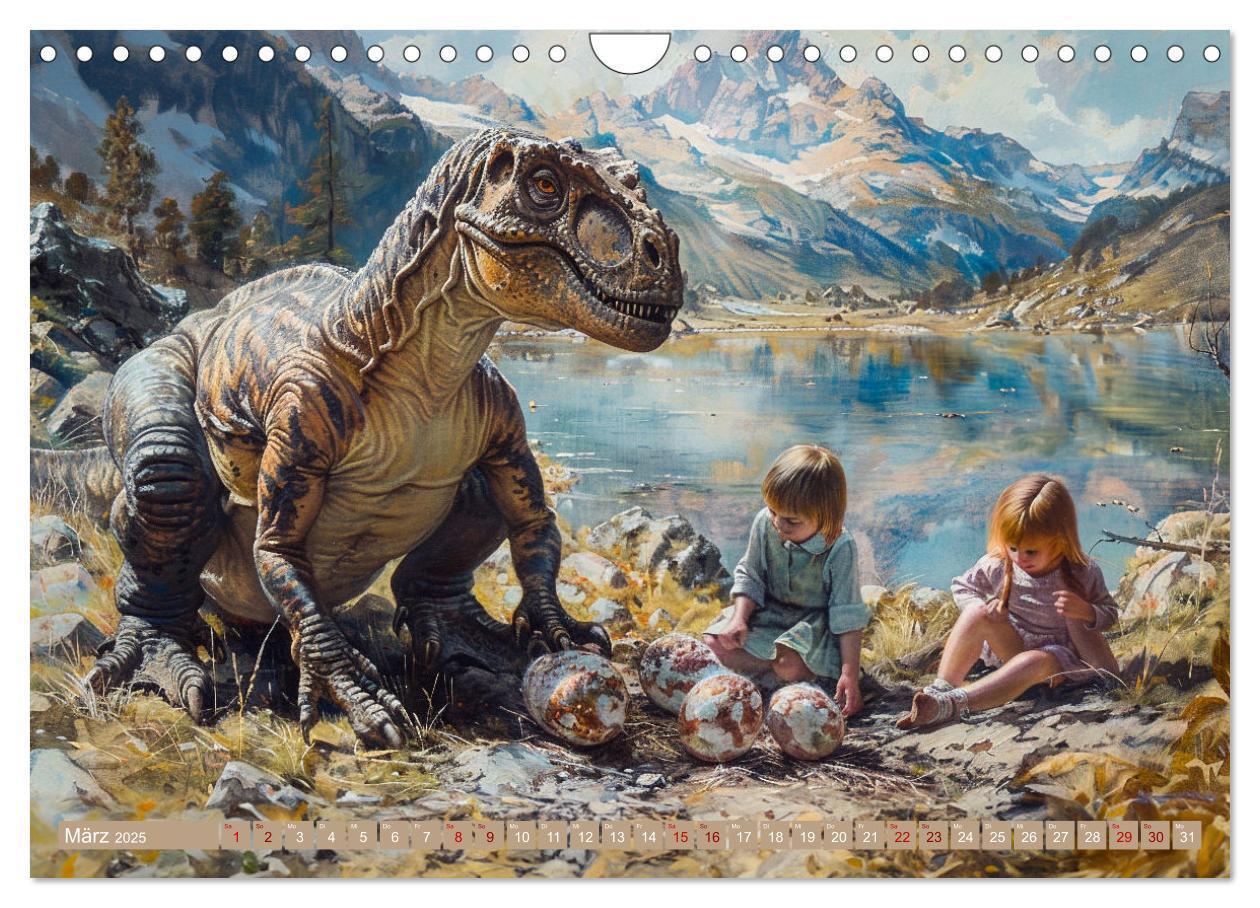 Bild: 9783383802515 | Meine Freunde sind Dinosaurier (Wandkalender 2025 DIN A4 quer),...