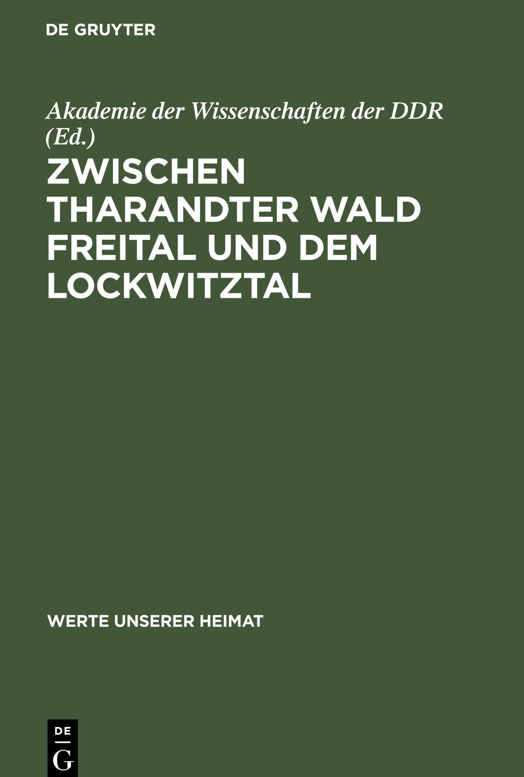 Cover: 9783112643037 | Zwischen Tharandter Wald Freital und dem Lockwitztal | Ddr | Buch