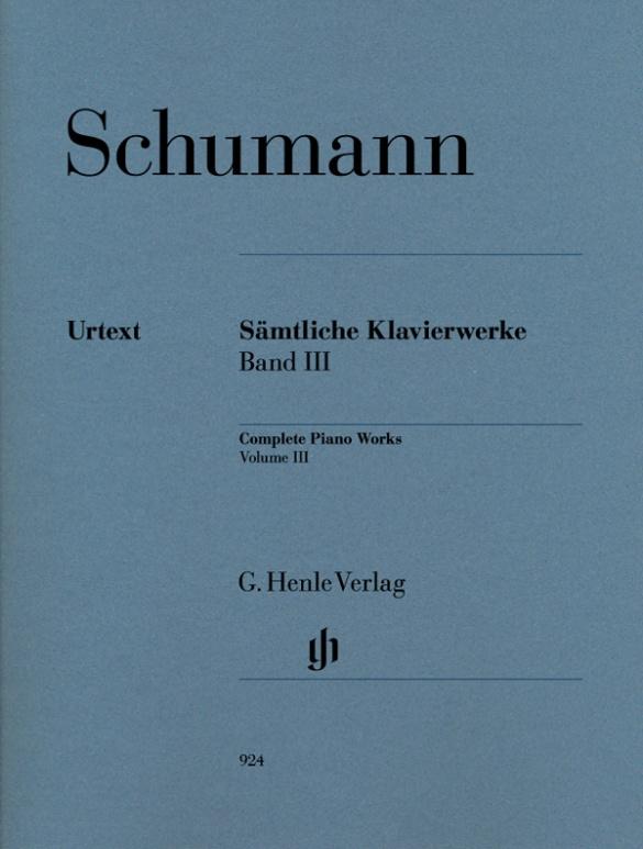 Cover: 9790201809243 | Sämtliche Klavierwerke 3 | Robert Schumann | Taschenbuch | Buch | 1998