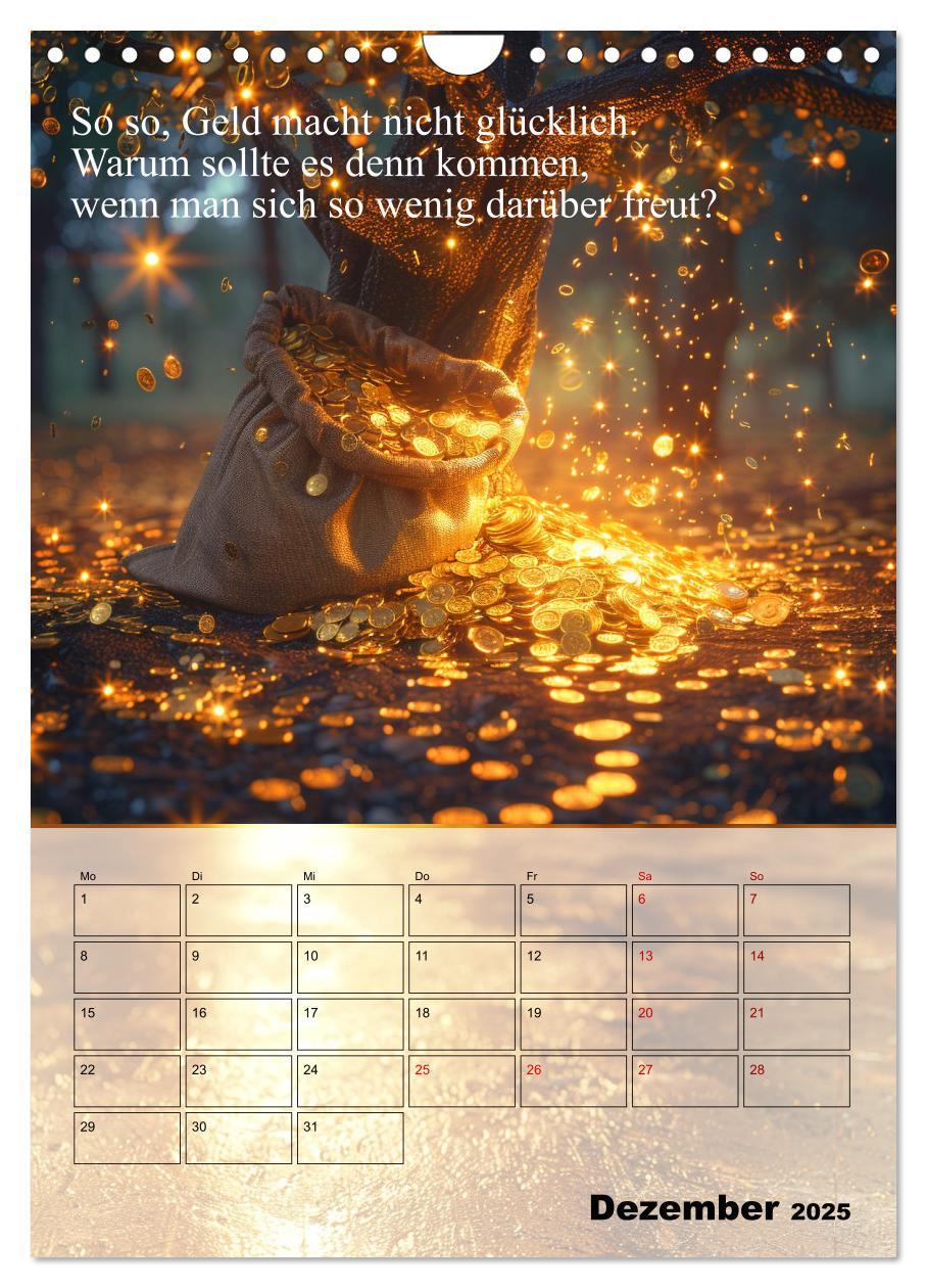 Bild: 9783435820276 | Der Geld-Anlock-Kalender (Wandkalender 2025 DIN A4 hoch), CALVENDO...