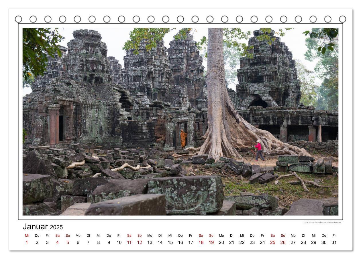 Bild: 9783435078349 | ANGKOR - IM REICH DER KHMER (Tischkalender 2025 DIN A5 quer),...