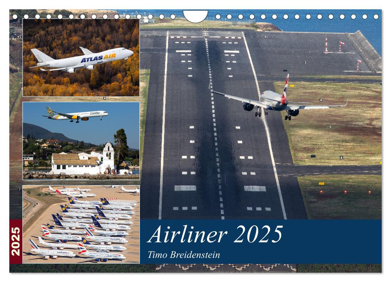 Cover: 9783435273560 | Airliner 2025 (Wandkalender 2025 DIN A4 quer), CALVENDO Monatskalender