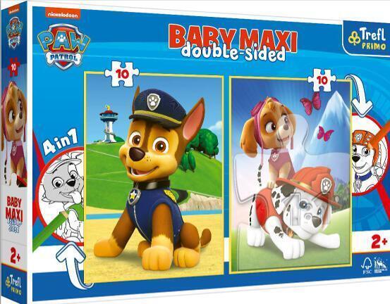 Cover: 5900511430035 | Primo Baby MAXI Puzzle + Malvorlage 2x10 Teile PAW Patrol | Spiel