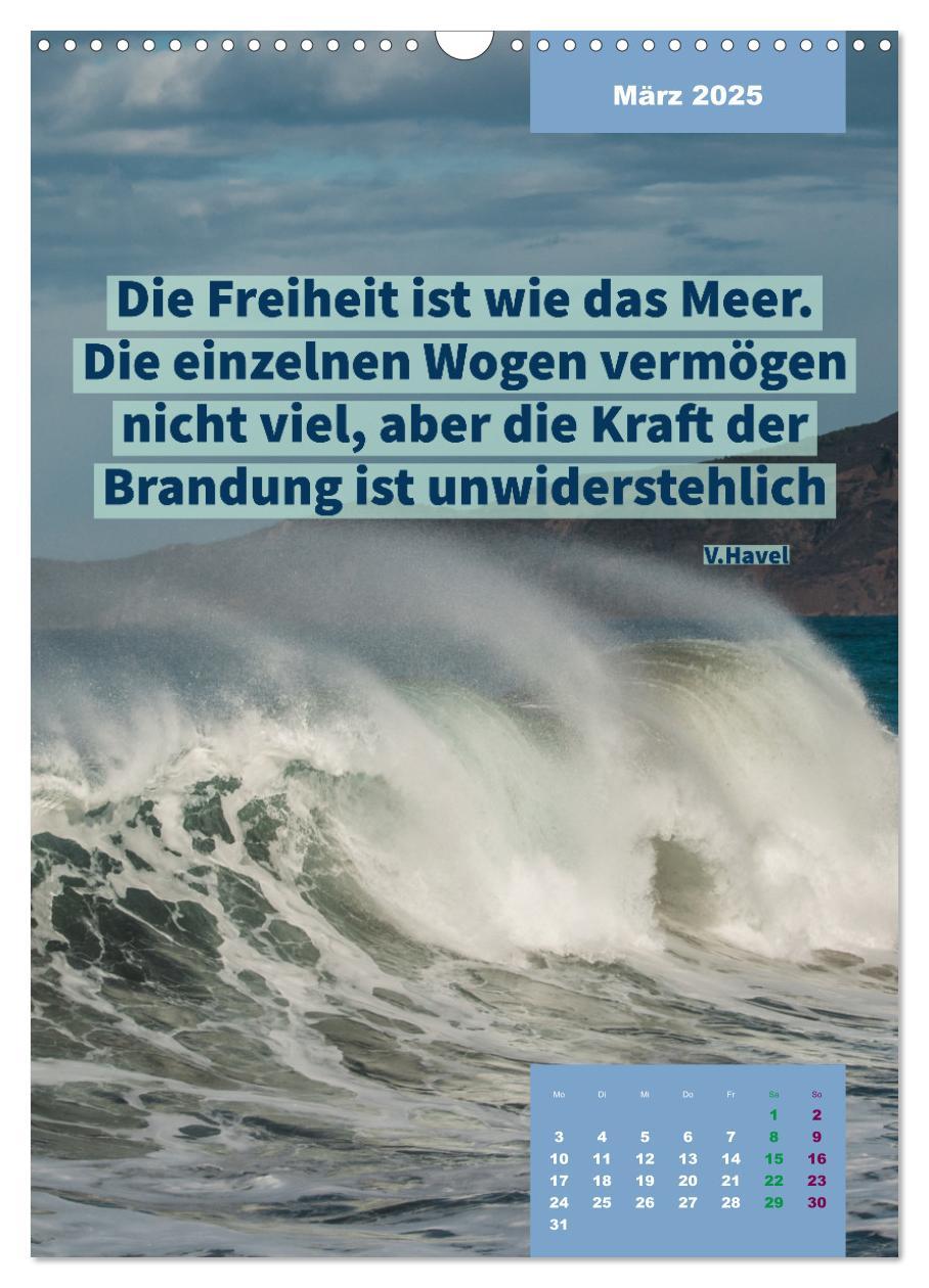 Bild: 9783435882007 | Verrückt nach MEER - Wellen - Strand - Zitate (Wandkalender 2025...