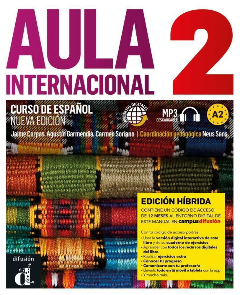 Cover: 9783125158436 | Aula internacional nueva edición 2 A2 - Edición híbrida | Taschenbuch