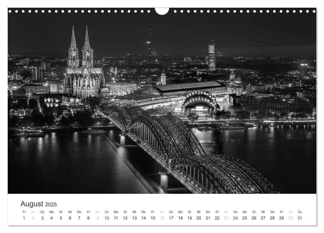 Bild: 9783435556915 | Köln - monochrome Ansichten (Wandkalender 2025 DIN A3 quer),...