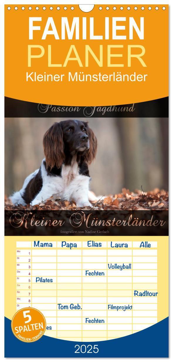 Cover: 9783457109021 | Familienplaner 2025 - Passion Jagdhund - Kleiner Münsterländer mit...