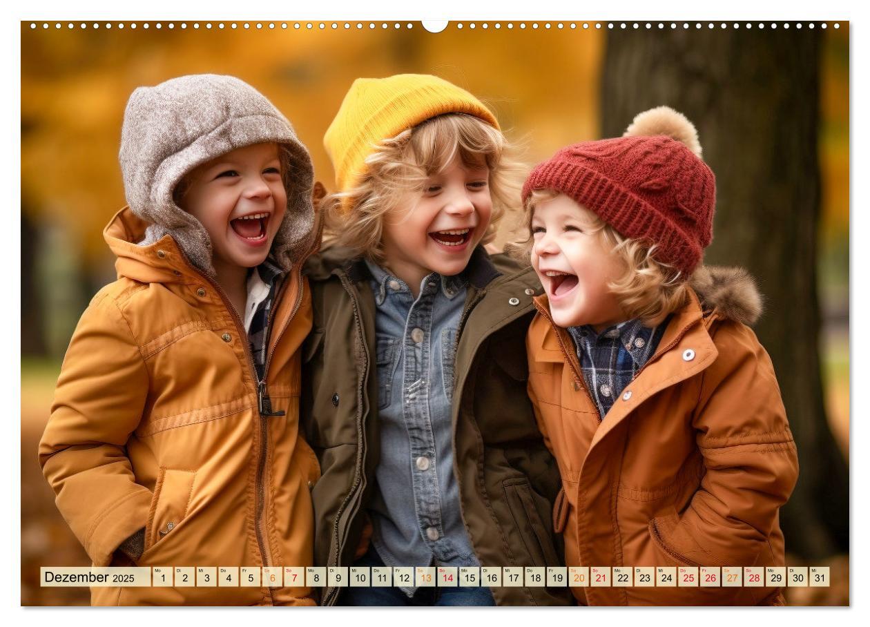 Bild: 9783383863905 | Kinder Lachen (Wandkalender 2025 DIN A2 quer), CALVENDO Monatskalender