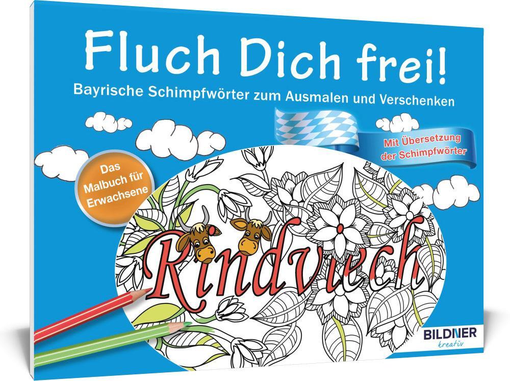 Cover: 9783832802066 | Das Malbuch für Erwachsene: Fluch Dich frei | Taschenbuch | Kreativ