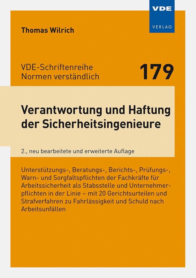 Bild: 9783800761586 | Verantwortung und Haftung der Sicherheitsingenieure | Thomas Wilrich