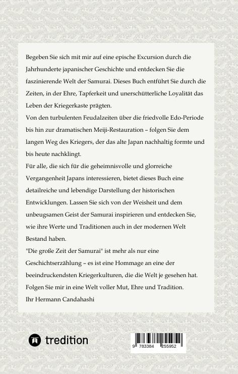 Rückseite: 9783384255952 | Die große Zeit der Samurai | Hermann Candahashi | Buch | 276 S. | 2024