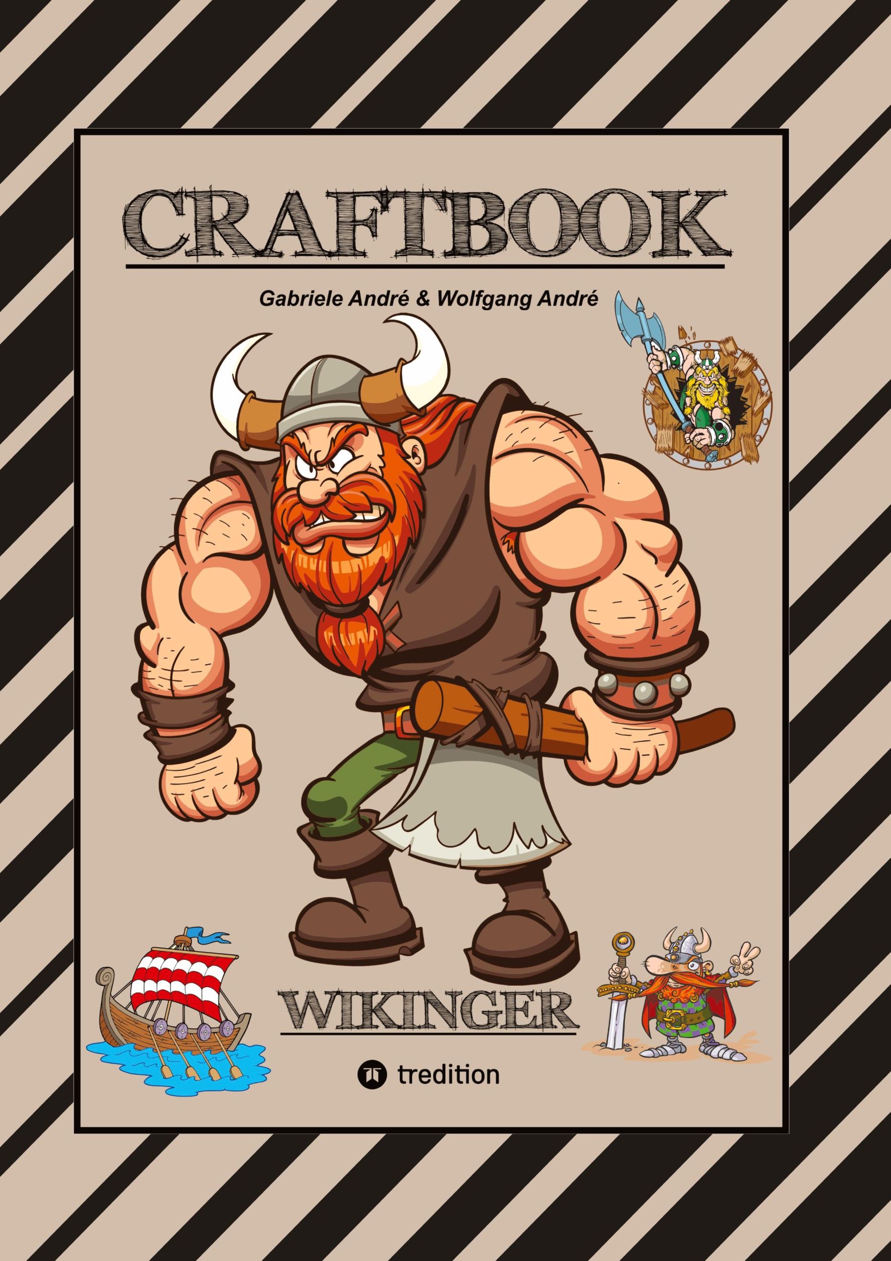 Cover: 9783347974470 | CRAFTBOOK - 150 SEITEN TOLLE WIKINGER MOTIVE - LANGSCHIFF -...