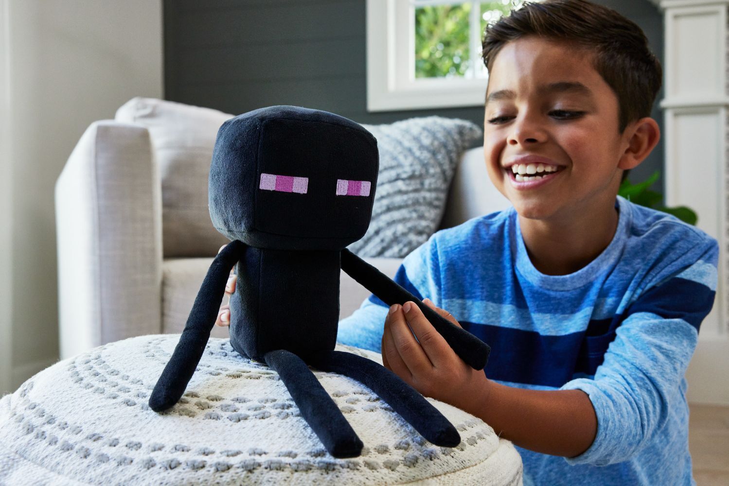 Bild: 194735115525 | Minecraft 8" Basic Plush Enderman | HLN11 | Mattel | EAN 0194735115525