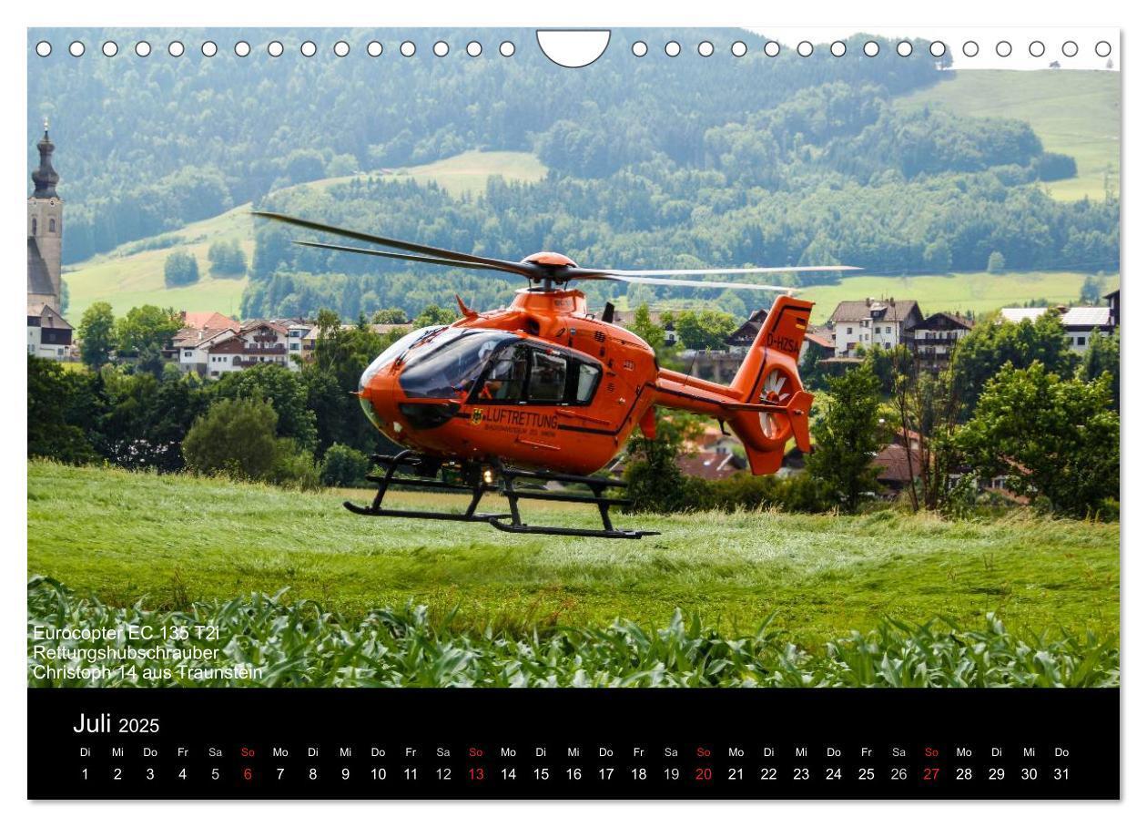 Bild: 9783435786367 | Hubschrauber im Einsatz (Wandkalender 2025 DIN A4 quer), CALVENDO...